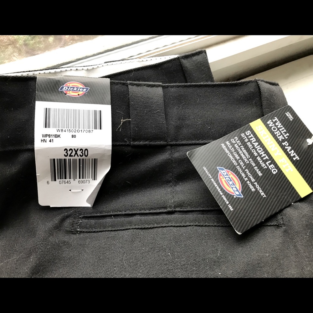 Dickies Twill Work Pant Skinny Fit Straight Leg